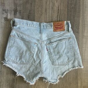 Levi's Women's Light Blue Denim Jean Shorts